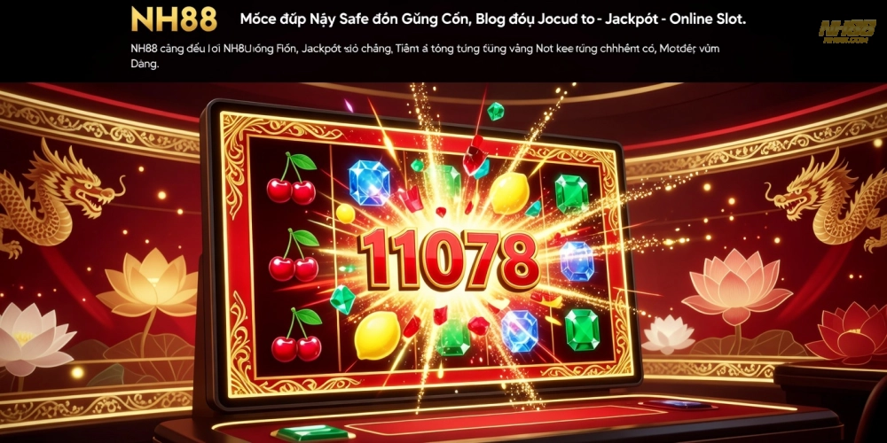 Khái niệm nổ hũ trên nền tảng NH88 được minh họa rõ ràng với jackpot tích lũy