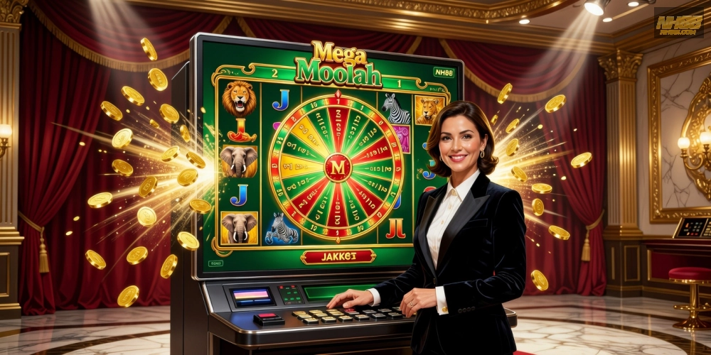Hình ảnh nổi bật top live casino slot games nh88 với jackpot khổng lồ từ Mega Moolah